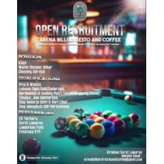 Logo arena billiar resto & coffee bogor